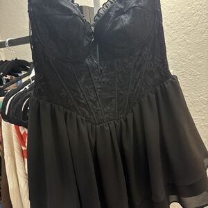 Windsor Elegant Black Lace Dress